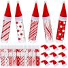 25 Sets Christmas Lip Balm Gifts Bulk with Mini Santa Hats Peppermint Christmas Party Favor for Women Candy Cane Stocking Stuffer Gifts for Guest Cute Xmas Decoration Party Supplies for Employee Staff view 1
