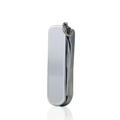 4-in-1 Folding Nail Care Kit - Stainless Steel Multi-Function Nail Clipper and Scissors Set
