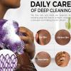 3 Pack Net Sponge with Knots, Long Net Bath Sponges, Shower Body Scrubber, Back Scrubber Skin Smoother, Body Wash Cloth for Smooth Skin, Daily Shower Routine & Traditional Bathing Accessories  view 3