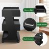 Black Salon Stations for Hair Stylist with Rolling Wheels, Beauty Salon Trolley Cart, Barber Hair Station Organizer,Carrito Auxiliar Para Estetica for SPA Tattoo Bedside Sofa Nail salon (Black Sliver) view 4