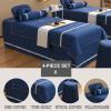Beige,80x190cm/31.4x74.8in,4 Piece Set Beauty Massage Bed Cover with Holes,Elastic Massage Table Cover Washable Pillowcase Salon SPA Massage Bed Sheets Stool Cover Quilts view 2