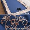 Beige,80x190cm/31.4x74.8in,4 Piece Set Beauty Massage Bed Cover with Holes,Elastic Massage Table Cover Washable Pillowcase Salon SPA Massage Bed Sheets Stool Cover Quilts view 4