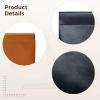 2 Pack Small Pu Pouches for Purse, Waterproof Snap-Closure Makeup Bags, Black and Caramel, Compact Organizers view 4