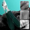 25 Angled Nail Clippers Set - Splash-Resistant Toenail Trimmer with Ergonomic Design (black) view 3