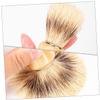 BAZEITFLOW 2pcs Wooden Handle Shaving Brush Set Natural Boar Bristle Beard Brush for Men for Shaving Cream Application and Grooming Accessories view 4