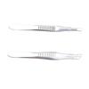 CALLARON 2pcs Stainless Steel Eyebrow Tweezers Fine Hair Removal Tweezers Tip to Clean Portable Makeup Tool Random Color view 1