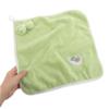 CAXUSD Cartoon Animal Hand Towels for Boy Girl Soft Coral Fleece Quick-Drying Hair Wraps Multi-Functional Face Washcloth for Toddlers and Newborns Adorable Designs Avocado Green view 4