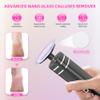 2 in 1 Electric Foot Callus Remover,9 Adjustable Speeds Rechargeable Electric Dead Skin Sander Pedicure Tools with Sandpaper Disk and Nail Drill Bits,Grinding Heads for Women&Men view 2