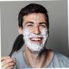 COLLBATH 4Pcs Beard Care Brush Durable Nylon Wood Grooming Tool for Men Compact Barber Brush for Easy Beard Cleaning Maintenance view 2