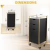 Beauty Salon Trolley Cart, Rolling Salon Station for Hair Stylist with 360 Wheels, SalonTable with 3 Drawers, Stylist Storage Cabinet for Spa Hair Barbershop Equipment view 2