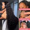 Dianthe 13x6 Deep Wave Lace Front Wigs Human Hair 20 Inch Deep Curly Human Hair Wig- Pre Plucked, 180% Density, Glueless, Natural color view 2