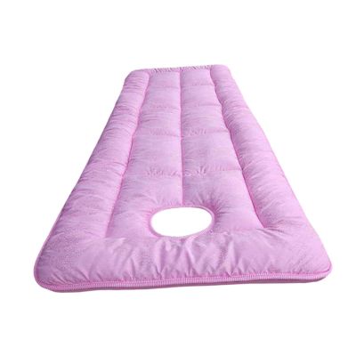 predolo SPA Massage Table Pad Bed Mat with Face Opening for Beauty Treatment in Hotels, Pink