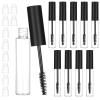 10 Pcs 10ml Empty Mascara Tube and Wand for Castor Oil, Eyelashes Wands with Tube Clear Mascara Container Bottles (Black) view 1