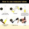 10 Pcs 10ml Empty Mascara Tube and Wand for Castor Oil, Eyelashes Wands with Tube Clear Mascara Container Bottles (Black) view 4