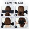 5 Pieces Hair Bun Maker,Bun Makers for Women's Hair Twist Hair Clips Lazy Hair Curler Bun Maker,Messy Bun Maker for Women's Long Thick or Thin Hair (Ginger Yellow,Black,Beige,Pink,Navy Blue) view 3