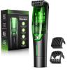 Beard Trimmer for Men: All-in-One Vacuum Mustache Trimmer With Precision Dial,Adjustable 20 Length Setting Premium Facial Hair Groomer with Length Comb USB-C Recharge, Waterproof Wet/Dry Clipper view 1