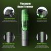 Beard Trimmer for Men: All-in-One Vacuum Mustache Trimmer With Precision Dial,Adjustable 20 Length Setting Premium Facial Hair Groomer with Length Comb USB-C Recharge, Waterproof Wet/Dry Clipper view 2