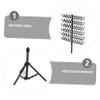 OATIPHO Braiding Hair Rack Adjustable Metal Hair Extension Holder for Dreadlocks Durable Stand Display for Easy Hairstyling for Braiding Techniques view 3