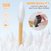 500pcs Pointed Cotton Swabs with Storage Case, 6 inch Precision Gun Cleaning Swabs, Lint Free Bamboo Handle Long Cotton Swabs for Gun Cleaning, Makeup & Electronics view 3