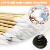 500pcs Pointed Cotton Swabs with Storage Case, 6 inch Precision Gun Cleaning Swabs, Lint Free Bamboo Handle Long Cotton Swabs for Gun Cleaning, Makeup & Electronics view 4