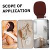 ARTSEWPLY Exfoliating Glove for Body and Face Reusable Gentle Scrubber for Sensitive Skin Luxurious Shower Experience with Faux Fiber Material Versatile Skin Exfoliator Tool Coffee Color view 3