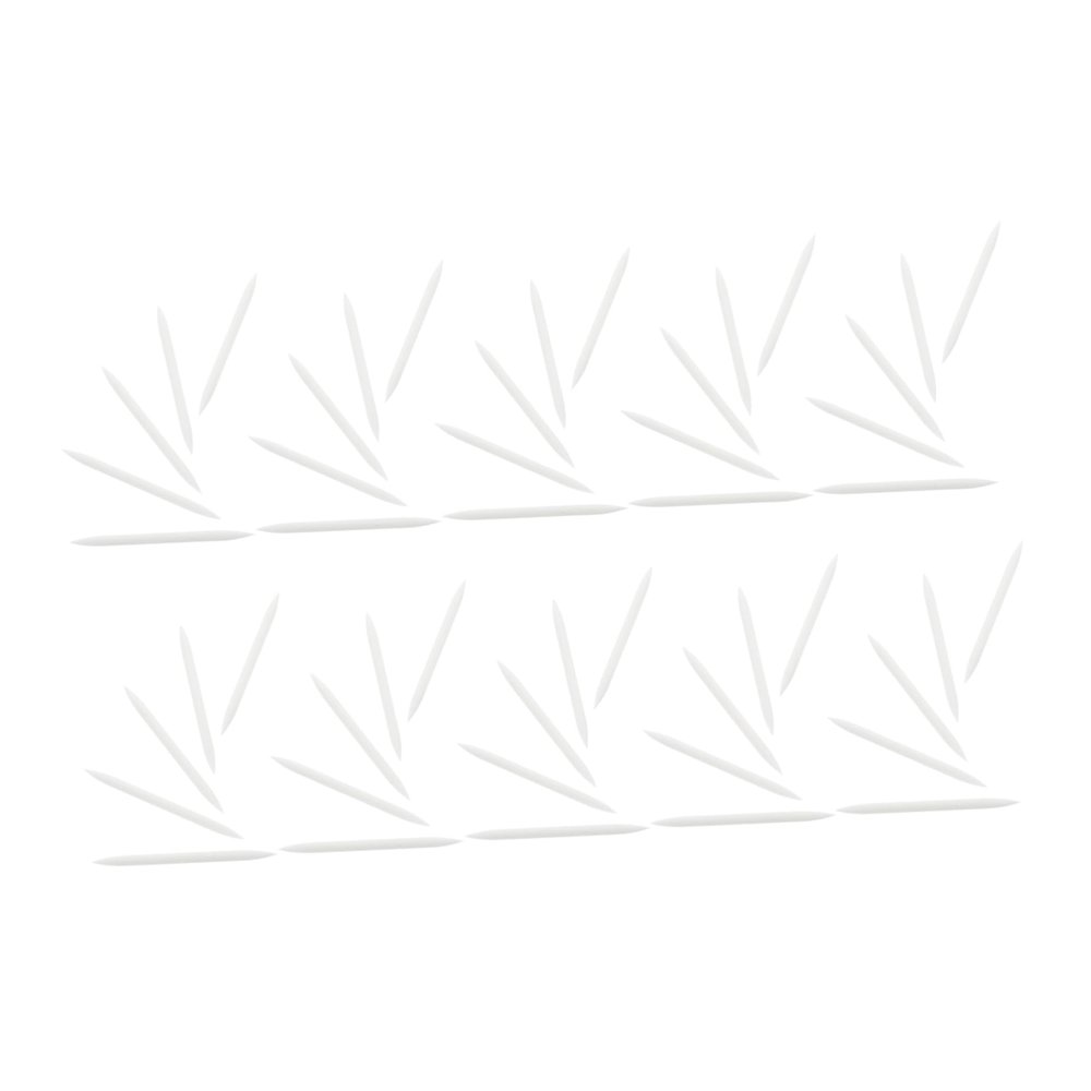 Beaupretty 50pcs Replaceable Eyeliner Brush Parts Soft Replacement Brush Tips for Purpose Makeup