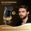 NAUQUOHZ Beard Trimmer for Men-All-in-One Trimmer with Precision Dial - Premium Facial Hair Groomer - Adjustable 20 Length Setting, USB Recharge Dock, Cordless Waterproof Wet/Dry Clipper view 2
