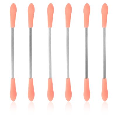 6 Pieces Spring Facial Hair Remover, Portable Stainless Steel Hair Remover Spring Threading Tool for Women Removing Hairs on The Cheeks, Neck, Upper Lip and Chin