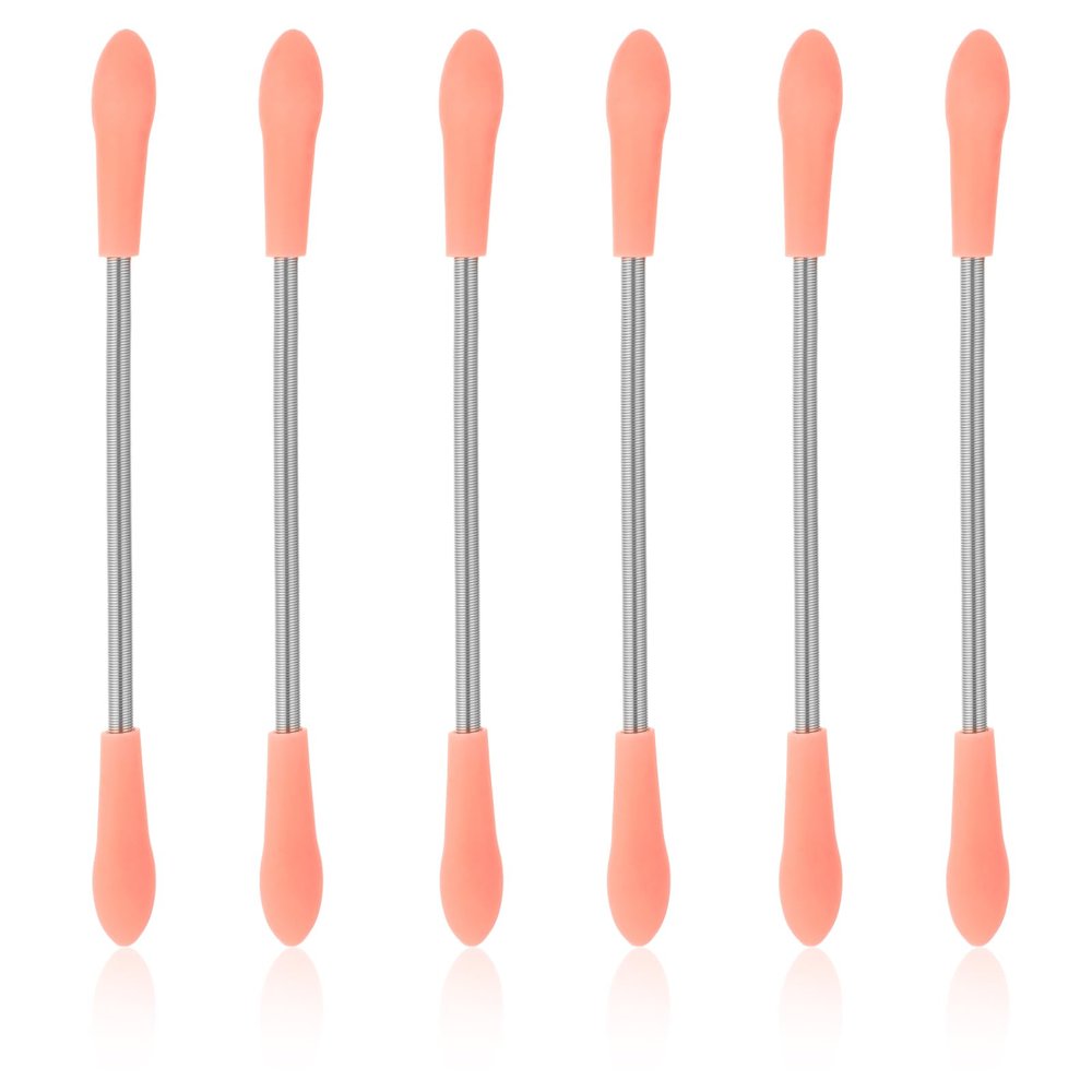 6 Pieces Spring Facial Hair Remover, Portable Stainless Steel Hair Remover Spring Threading Tool for Women Removing Hairs on The Cheeks, Neck, Upper Lip and Chin