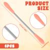 6 Pieces Spring Facial Hair Remover, Portable Stainless Steel Hair Remover Spring Threading Tool for Women Removing Hairs on The Cheeks, Neck, Upper Lip and Chin view 2