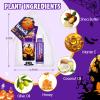 50 Pack Halloween Hand Cream and Lip Balm Set, Bulk Halloween Gifts with Halloween Cards and Organza Bag, Halloween Decorations and Halloween Party Favors Goodies for Women view 3
