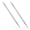2 PCS Nail Cleaning Cuticle Stick, Stainless Steel, Cuticle Pusher Remover Dead Skin Polish Peeler Cutter, Professional Pedicure Nail Art Care Portable Nails Cleaning Tool for Fingernails Toenails view 1