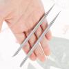 2 PCS Nail Cleaning Cuticle Stick, Stainless Steel, Cuticle Pusher Remover Dead Skin Polish Peeler Cutter, Professional Pedicure Nail Art Care Portable Nails Cleaning Tool for Fingernails Toenails view 3