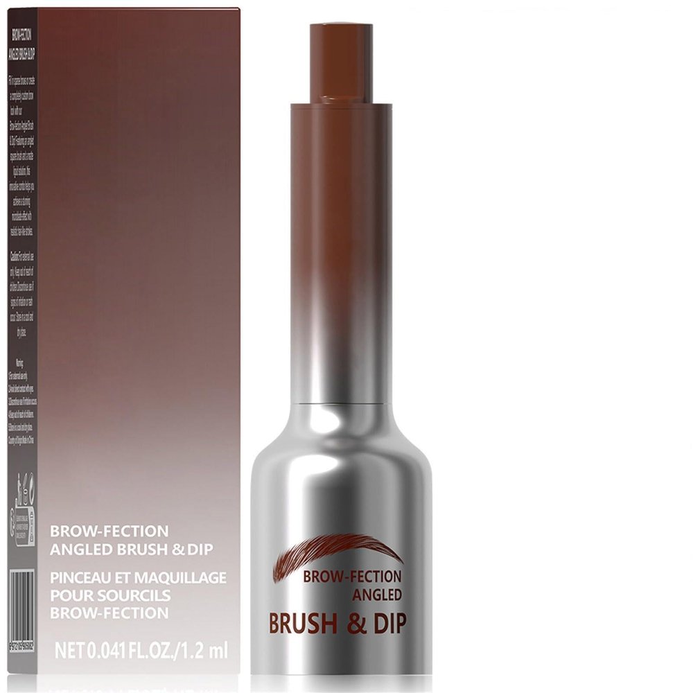 Liquid Eyebrow Brush Angled & Dip Liquid Eyebrow Gel Multifunctional Pressed Wild Eyebrow Pencil Lasting Eyebrow Pen