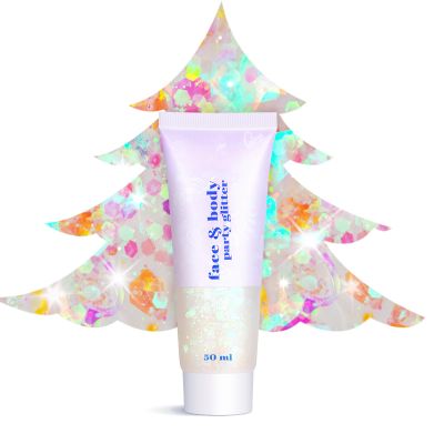 Christmas Body Glitter - Stocking Stuffers, Sequin Face Hair Makeup for Party Rave Festival, Christmas Gifts for Adults (Mermaid Glitter)