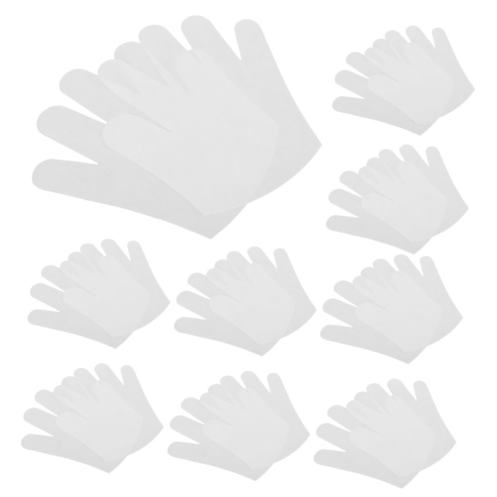 ARTSEWPLY 50pairs Moisturizing Gloves Overnight Non-Woven Nail Gloves for Dry Skin Lotion Comfort Fit for Women