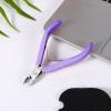 Cuticle Nippers Stainless Steel Cuticle Remover Nippers Rubber Professional Manicure and Pedicure Cuticle-Remover Tools Rubber Coated Handle Manicure Tools (4mm), Purple view 4