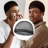 10Pcs Silky Stocking Cap Breathable Wave Cap for Men Soft Sleeping Shower Caps Adult Stretchy Beanie Caps Compression Over Durag Skull Hat Satin Hair Bonnet Elastic Band Tie Wrap Scarf for 360 Waves view 4