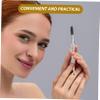 Didiseaon Eyebrow and Eyelash Brush with Rhinestone Handle Dual Ended Angled Flat Head for Precise Brow Shaping and Grooming Easy to Clean Portable Makeup Tool for Women view 3