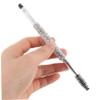 Didiseaon Eyebrow and Eyelash Brush with Rhinestone Handle Dual Ended Angled Flat Head for Precise Brow Shaping and Grooming Easy to Clean Portable Makeup Tool for Women view 4