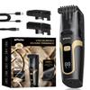 ENSSU Beard Trimmer for Men Auto-Vaccum, Rechargeable Electric Men Beard Trimmers with 2 Combs, 1-20mm Adjustable Length Dial, Waterproof Cordless Mustache Trimmer for Face, Stubble view 1