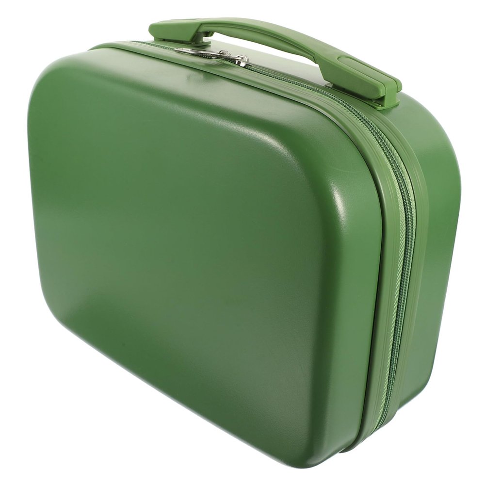 Beaupretty Cosmetic Suitcase Mini Makeup Organizer for Travel Home Storage Candy Green Makeup Case with Easy Clean Surface Accessories