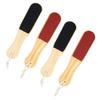 Beaupretty 4Pcs Double Sided Wooden Foot File Ergonomic Foot Care Tool for Dead Skin Removal for Home and Professional Use Durable and Easy to Hold view 1