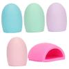Ipetboom 6Pcs Silicone Beauty Brush Cleaning Mat Reusable Makeup Brush Cleaner Pad in Mixed Colors for Efficient Home Salon Use Durable Easy to Clean for Travel Daily view 1