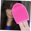 Ipetboom 6Pcs Silicone Beauty Brush Cleaning Mat Reusable Makeup Brush Cleaner Pad in Mixed Colors for Efficient Home Salon Use Durable Easy to Clean for Travel Daily view 3