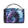 STVYUKL Purple Dragon Purple Moon Makeup Bag For Women,Waterproof Portable Travel Cosmetic Bags Large Capacity Toiletry Bag Top Handle Zipper Makeup Organizer Case view 3