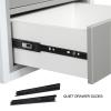YHHLWXMDZ Salon Station, Suspended Salon Wall Cabinet, with 2 Hair Dryer Holders, for Barber Shops(Black,Gold Frame) view 2