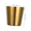 HAPINARY Stainless Steel Shaving Bowl for Men Shave Bowl with Stylish Pattern Durable Reusable Shaving Tool for Easy Lathering Addition to Any Bathroom Decor view 2