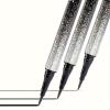 boboyes fine eyeliner waterproof, stain-resistant, long-lasting lack liquid eyeliner, or precise eye makeup applications, professional makeup Fashionable eyeliner applicator (9pcs-2#brown) view 2