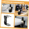 ARTSEWPLY 2pcs Chrome Shaving Brush and Safety Razor Stand Holder Set Non-Slip Base for Men's Grooming and Bathroom Organization view 4